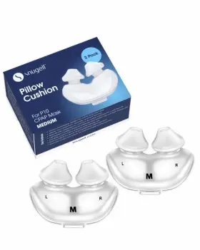8b-grib-o0ue Snugell 2 Pcs Cpap Nasal Cushion With Soft Seal Fit For Airfit P10 Mask Medium Replacement