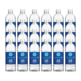 Ke-19t3-pt66 Snugell Distilled Water For Cpap Travel Bottles 24 Pcs 16.9 Oz 60 Days Clean Supply Usa