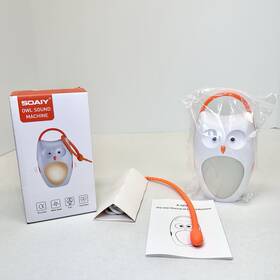Soaiy A-sf02 Baby Sleep Owl Sound Machine Timer Rechargeable Light Heartbeat