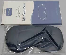 Soft Sleep 972976371375 Black/navy Adjustable Silk Mask