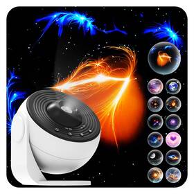 Somktn Bl-dqy02 Galaxy Projector Pro 13 In 1 Hd Planetarium Black White No Sound