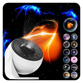 Bl-dqy02 Somktn Galaxy Projector Pro 13 In 1 Hd Planetarium Black White No Sound