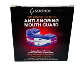 Somnos 811313032325 Anti Snore Mouthguard - Adjustable Sleep Mouth Guard For Snoring Large