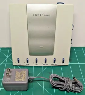 S-550-04 Sound Oasis Sleep Therapy System S-550 6 Options Power Cable White Noise Tested