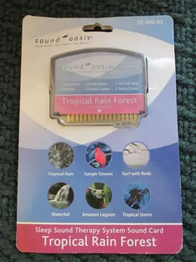 Sc-250-03 Sound Oasis Tropical Rain Forest Sleep Therapy Card New