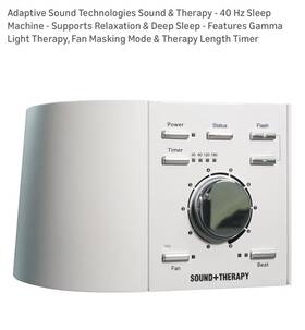 Sound Sleep Asm1027 Adaptive Technologies And Therapy - 40 Hz Machine