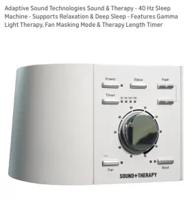 Asm1027 Sound Sleep Adaptive Technologies And Therapy - 40 Hz Machine
