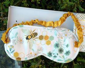 Spa Essentials 691466074683 Eye Mask Bumblebee Printed Eyemask For Sleep Meditation Etc New