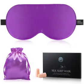 Spacepower 732262242651 Silk Sleep Mask Eye Cover 100% Mulberry Women Men For Sleeping