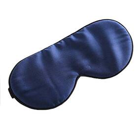 Spacepower 738956357298 Silk Eye Mask Adjustable Strap Blackout Sleep For Men And Women Blue