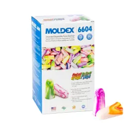 6604 Sparkplugs Moldex Uncorded Disposable Foam Earplug Nrr 33db A. Uncor