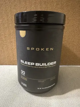 9512 Spoken Nutritional Supplement Sleep Builder Cherry Flavor 30 Servings Ex 10/2026