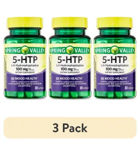 5-htp Spring Valley 460324936087 3 Pack Capsules 100 Mg 30 Count