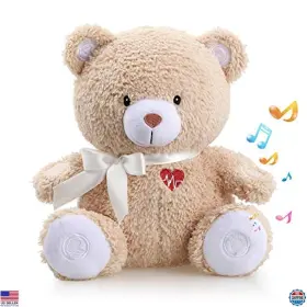 B07zp9p95m Stanley Baby Cry Activated Soother White Noise Machine Night Light 9 Sounds Bear Toy