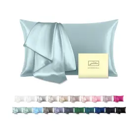 Suatien 735907316656 Mulberry Silk Pillowcase For Hair And Skin Standard Size 20 Inch X 26 With Hidden