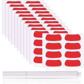 Sumind Sumind-training-mi476 48 Pairs Eye Strips Breathable Sports Stickers With 1 White Red