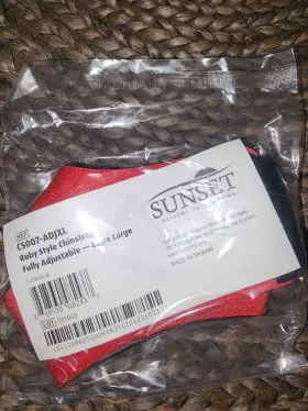 Chinstrapcs007-adjxl Sunset X-large Adjustable Ruby
