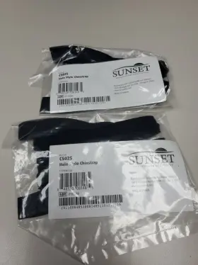 Cs025 Sunset 2- Healthcare Halo-style Chinstrap - Black Sealed