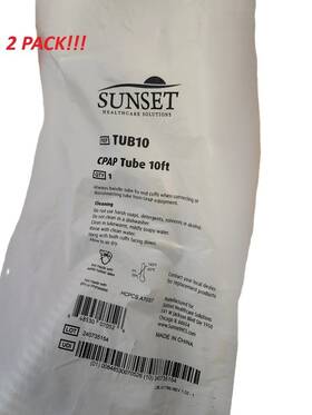 Sunset Tub010 Cpap Tube 10ft 2pack New