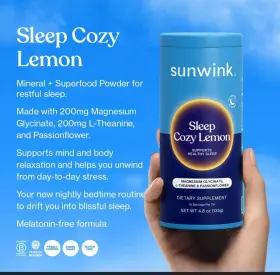 Sunwink 092145336229 Sleep Cozy Lemon Minerals Ii - Natural Remedy Mix W Herbal Tea