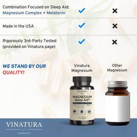 Supplements 313104662693 Magnesium Sleep Aid - Glycinate Complex For With Melatonin Su