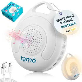 Tamo Barcelona 646680863247 White Noise Machine For Babies Night Light 30 Sounds Portable Adjustable De