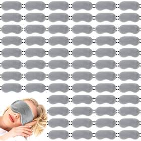 Tarpop B0dxf68nf9 200 Pcs Eye Mask Sleeping Blindfold Cover With Adjustable Strap For G