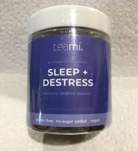 Teami 810024062287 Sleep Destress Blackberry Flavored Gluten Free No Sugar Vegan