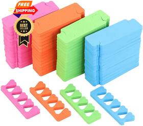 Tecbeauty 761989058207 120pcs Toe Separators For Pedicure - Sponge 120 Count Pack Of 1 Pink