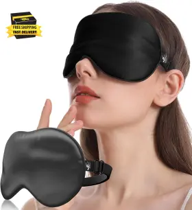 Tech 313050593553 Silk Sleep Mask 100% Natural Mulberry Of Double-sided And Inner-filling Ult