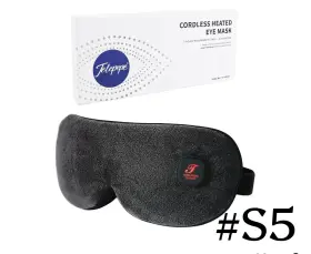Te-he630 Telepepe Heated Eye Mask Cordless Warm Compress For Dry Eyes Blepharitis Black