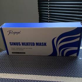 Telepepe Te-hm690 Heated Single Sleep Mask Blue White Sinus Relief