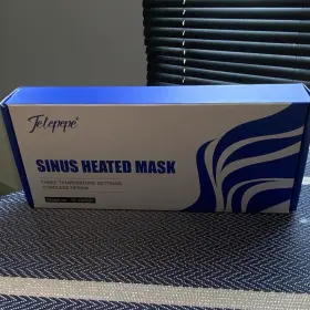 Te-hm690 Telepepe Heated Single Sleep Mask Blue White Sinus Relief