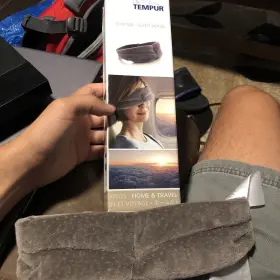 180015 Tempur Travel Accessories Gray Free Size Sleep Mask From Japan Ka8#