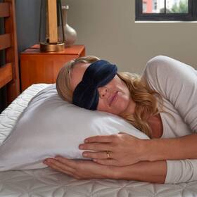 Tempur-pedic B0027ouufw Tempur-pedic Sleep Mask Navy One Size Comfort Adjustable Strap Travel