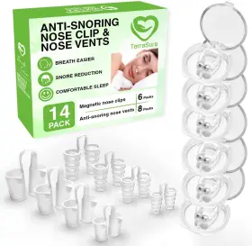 Terrasure 313111620662 New Extra Strength Anti Snoring Devices - Solution 6 Pcs Silicone Magne