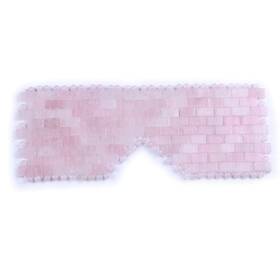 Tgs Gems 1029718 Natural Gemstone Jade Sleep Mask Rose Quartz Eye Anti-aging Hot Or Col