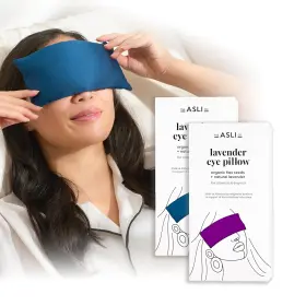 The Asli Co. 445035356358 Weighted Lavender Flaxseed Eye Pillows For Relaxation Yoga Headache Sinus Dry E