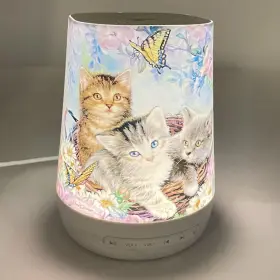 Mbz085 The Bradford Exchange White Noise Machine Small Kittens Night Light Multicolor