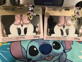 The Creme Shop Disney Yugg27 Lot 2 Cr Me Minnie Mouse 3d Plushie Sleep Mask Spa Day