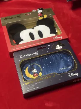 Msm8410 The Creme Shop Two Dual-sided Blackout Mickey Mouse Masks 3d Plushie And Snug Sleep