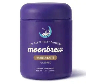 Sc005 The Sleep Treat Company Moonbrew Vanilla Latte Aid Powder 12.1oz Vegan