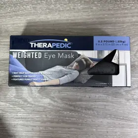 Therapedic 651896607110 Weighted Eye Mask For Relaxation Stress Relief And Better Sleep New By