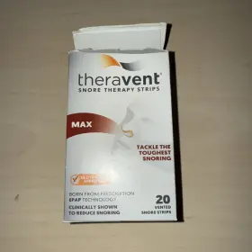 Theravent 858076006019 Snore Therapy Max Strips - 20 Count- Open Box- Please Read