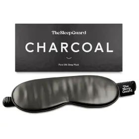 Thesleepguard 060687651969 Pure Silk Sleep Mask 22 Momme Light Blocking Black Travel Eye