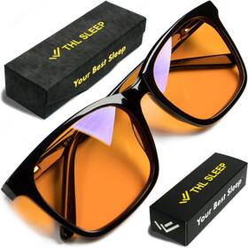 Thl Sleep Blb08b Xl Orange Blue Light Blocking Glasses For Better - 99.5% Premium Acetat