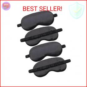 Tihzheoy 607603597632 4 Pack Sleep Mask For Women And Men 100% Blackout Silky Eye Cover Zero Press