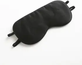 Tim & Tina 614823014894 And 100% Natural Silk Sleep Mask Soft Comfortable Black - Two Straps