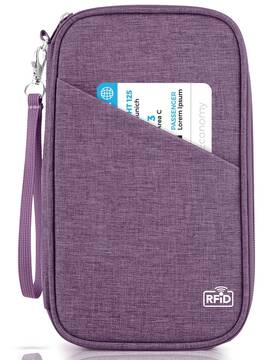 Topbag 717382424637 Passport Holder Family Women Rfid Blocking Box - Mystery Purple
