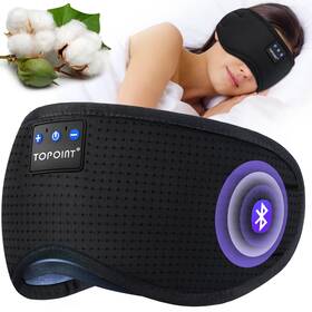 Topoint 783970091659 Sleep Mask Headphones Bluetooth Wireless 5.4 Breathable Cotton Eye For